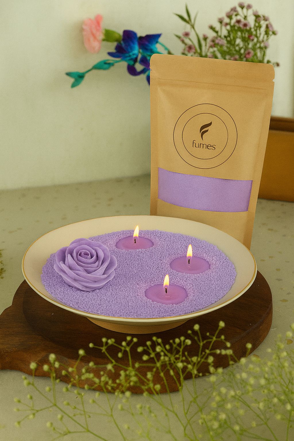 Lavender Mist – Pearl Wax (With Free Wicks)