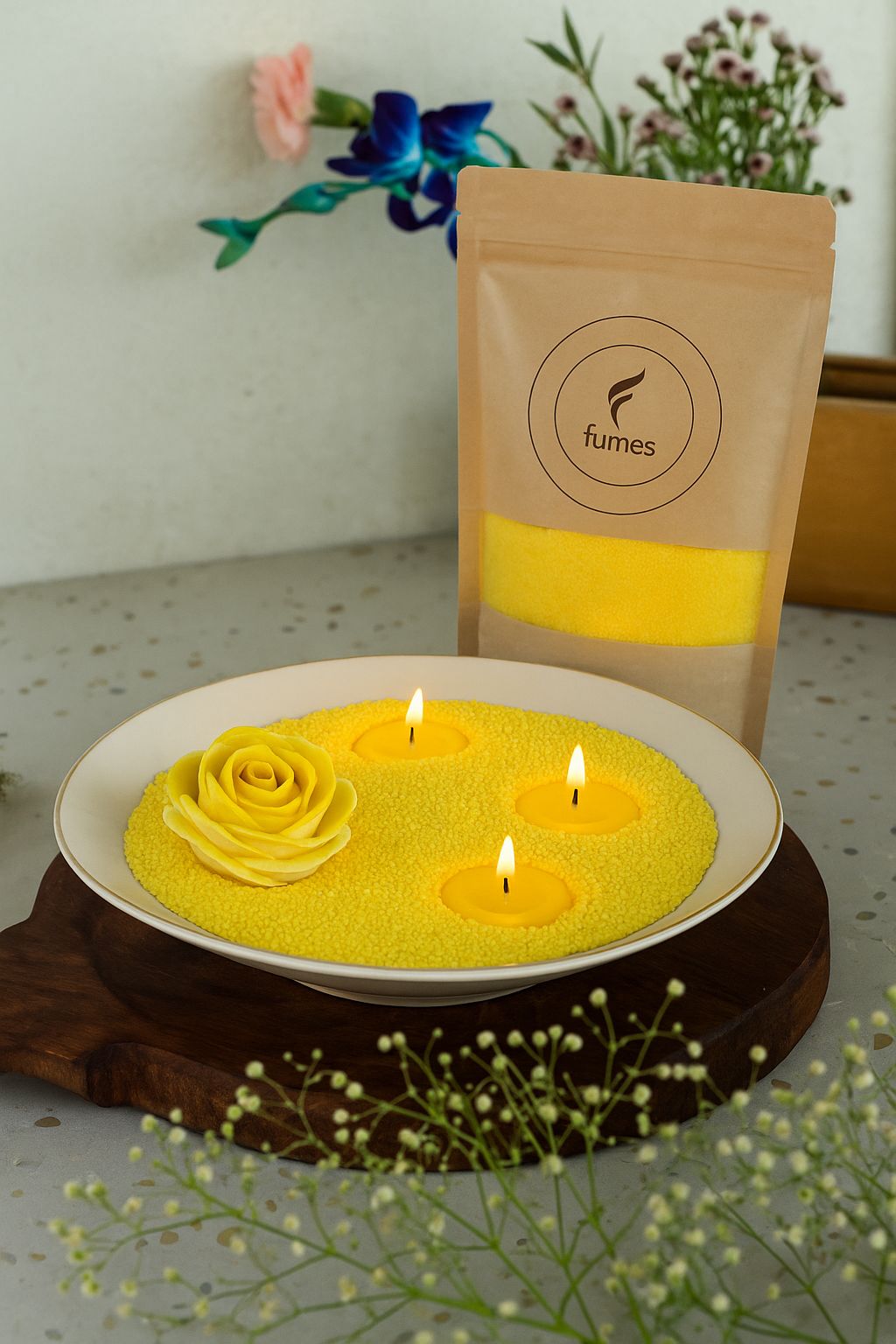 Sun Beam – Pearl Wax (With Free Wicks)