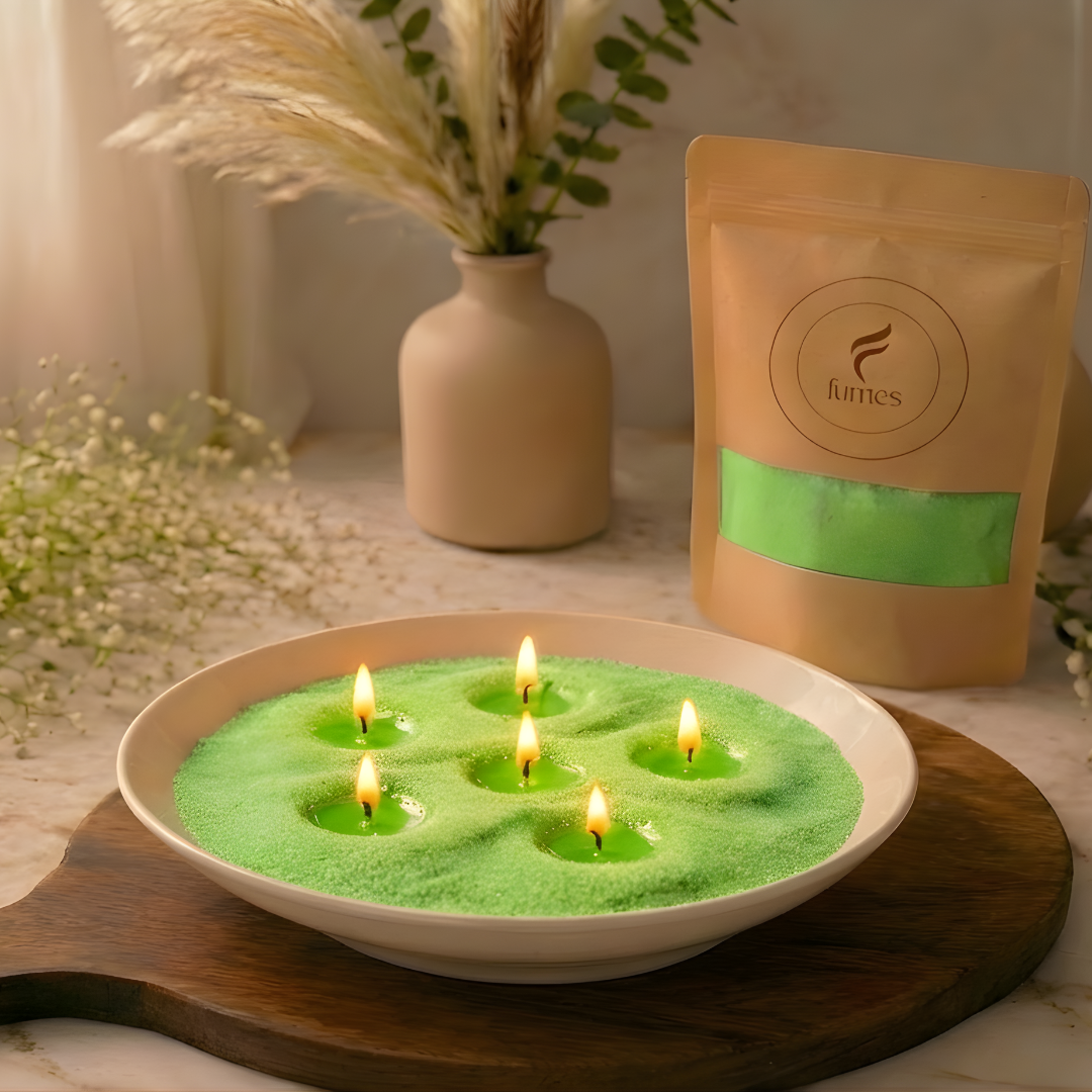 Serenity Green – Pearl Wax (With Free Wicks)