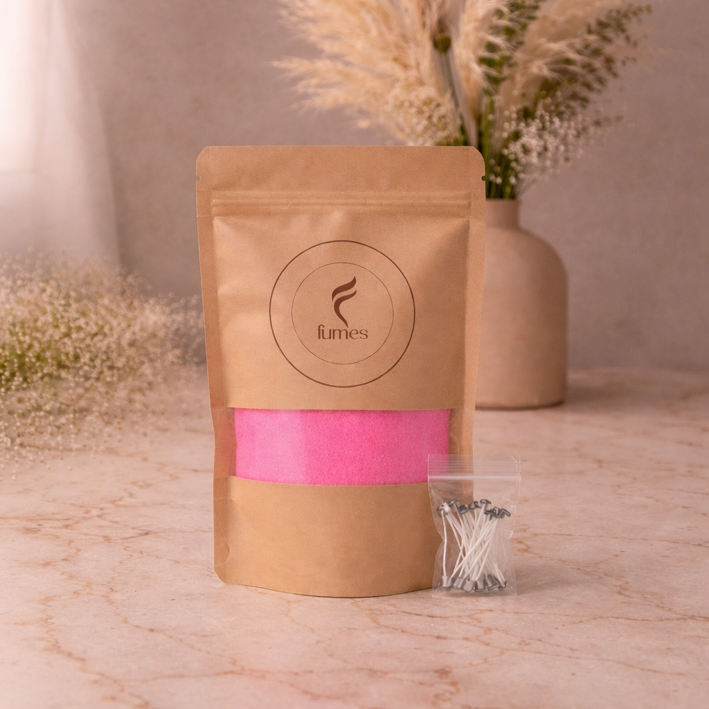 Pink Petal – Pearl Wax (With Free Wicks)